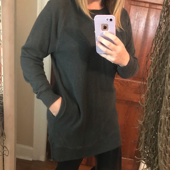 Long sweatshirt dress - Picture 1 of 2